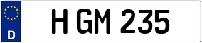 Trailer License Plate